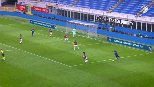 All Lautaro Martinez's goals vs AC Milan